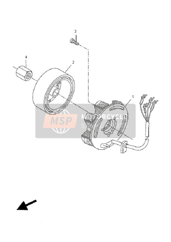 Yamaha DT50R-SM 2008 Generator for a 2008 Yamaha DT50R-SM